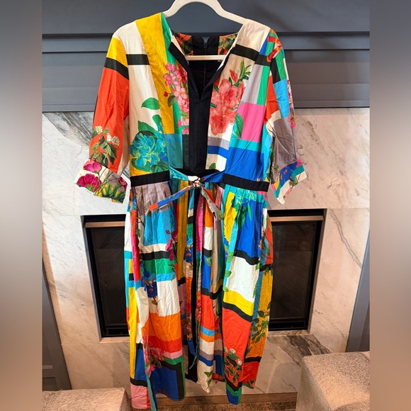 IC COLLECTION Dresses & Skirts - IC COLLECTION Multicolor Floral Long Sleeve Dress